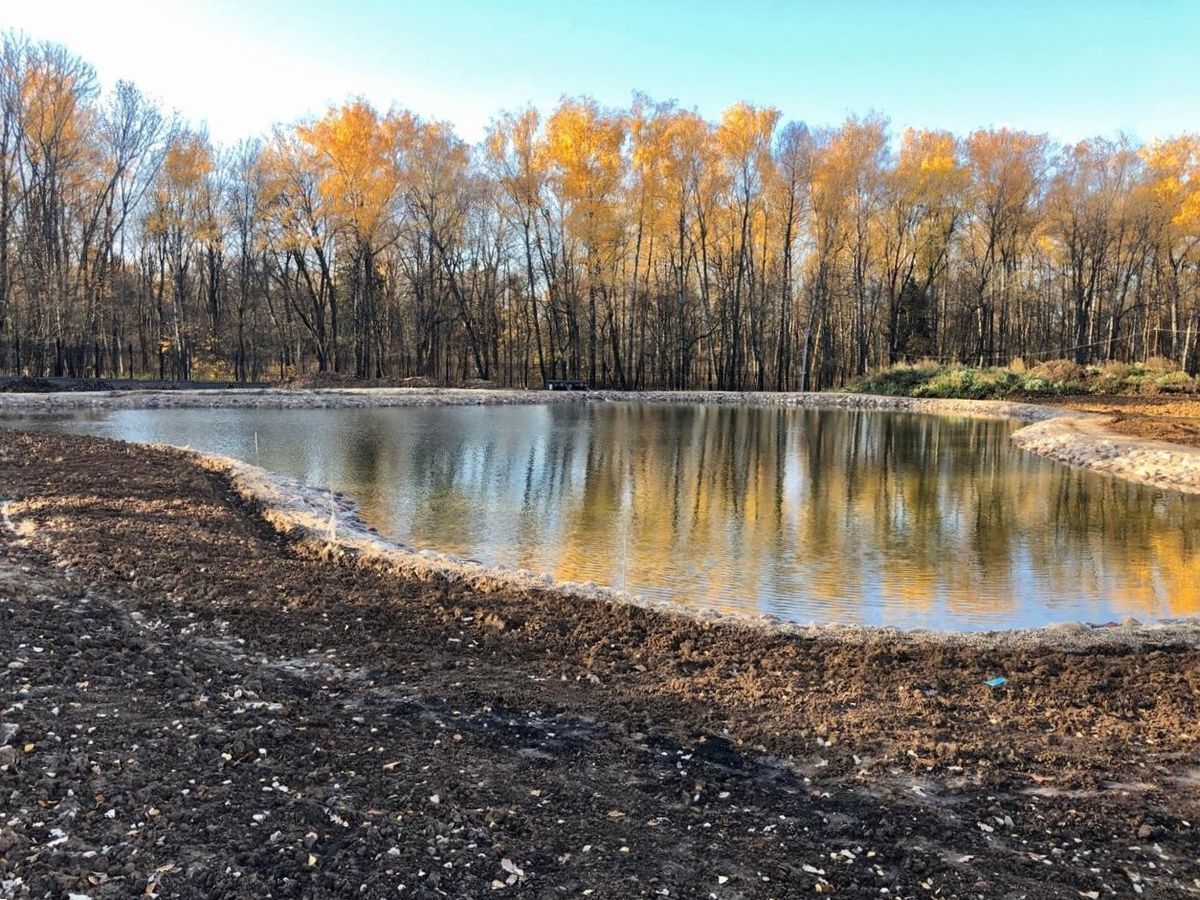 Имитация водоёмов на участке